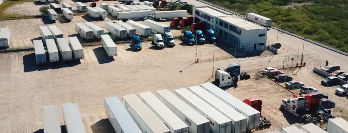 RJ Transportation yard with fleet and building